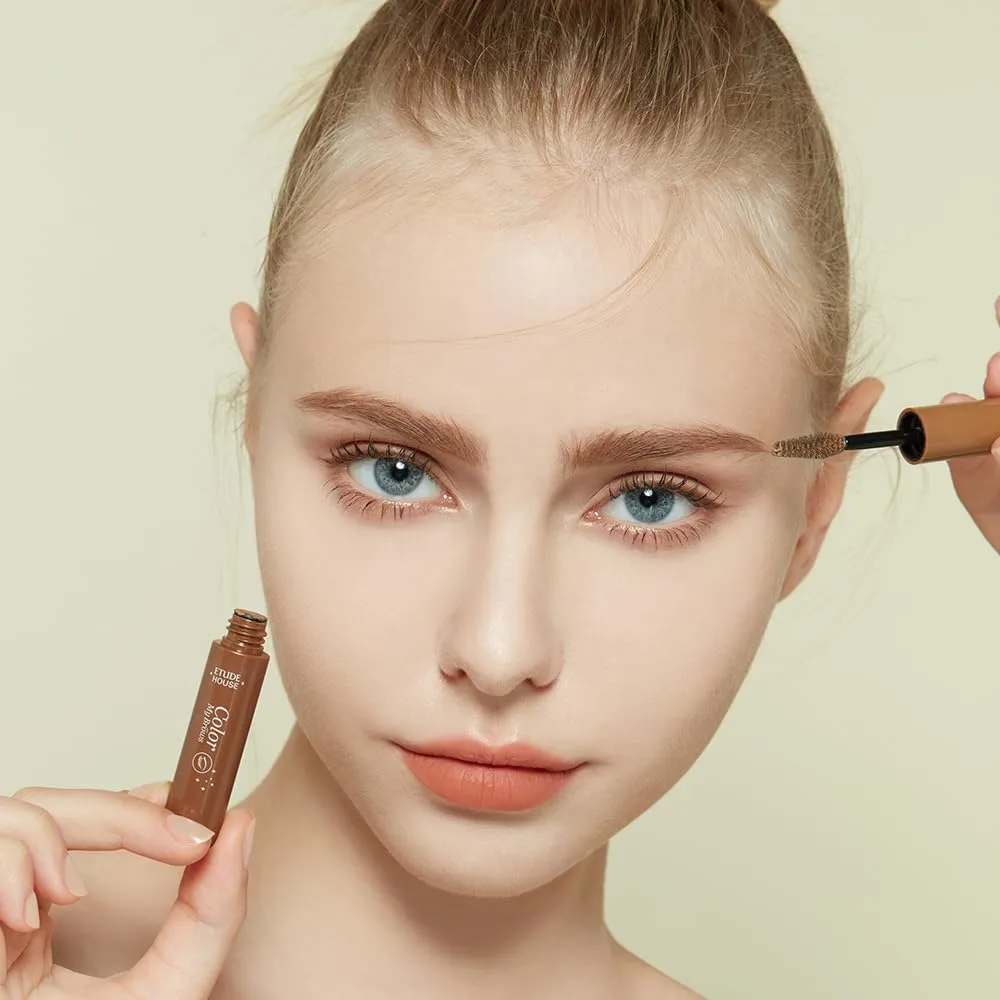 ETUDE Color My Brows Brow Mascara, Red Brown, Eyebrow Tint, 0.152 fl oz
