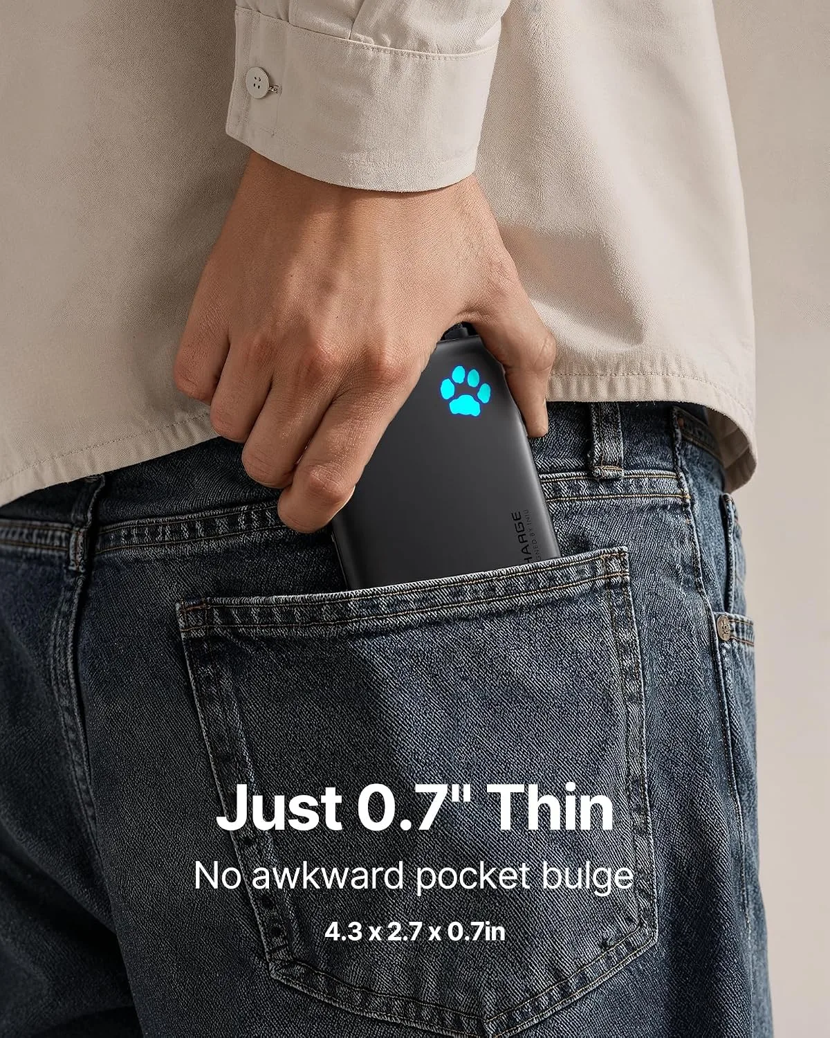 INIU 45W Fast Charging Tablet Portable Charger, Smaller 10000mAh Power Bank