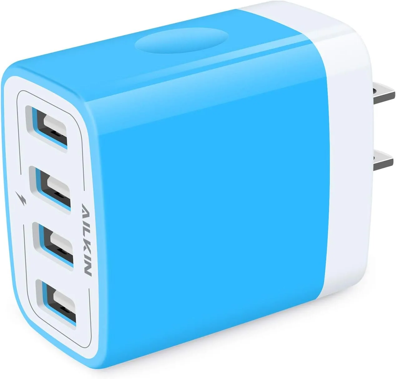 USB Charger Cube, Wall Charger Plug, AILKIN 4.8A 4-Muti Port USB Adapter