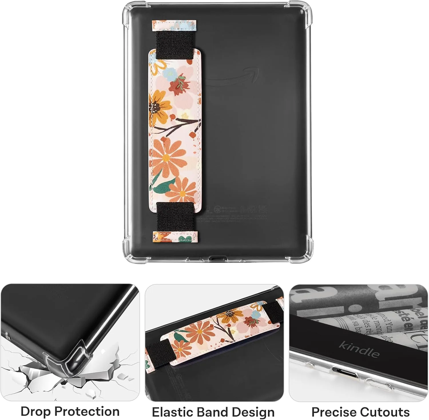 iDLEHANDS Clear Case for 6" Kindle 2024 and 2022 (11 Generation) - Ultra-Slim Soft TPU Transparent Cover, Lightweight & Durable Protection