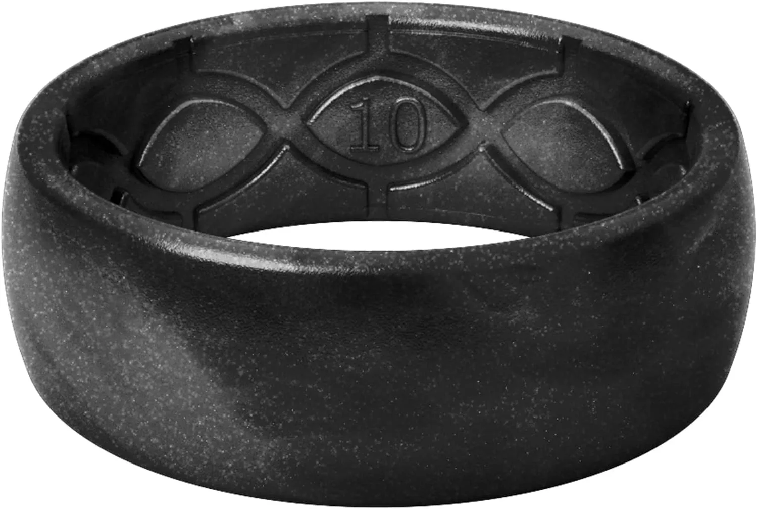 Groove Life Silicone Ring for Men, Breathable Rubber Wedding Band, Flexible