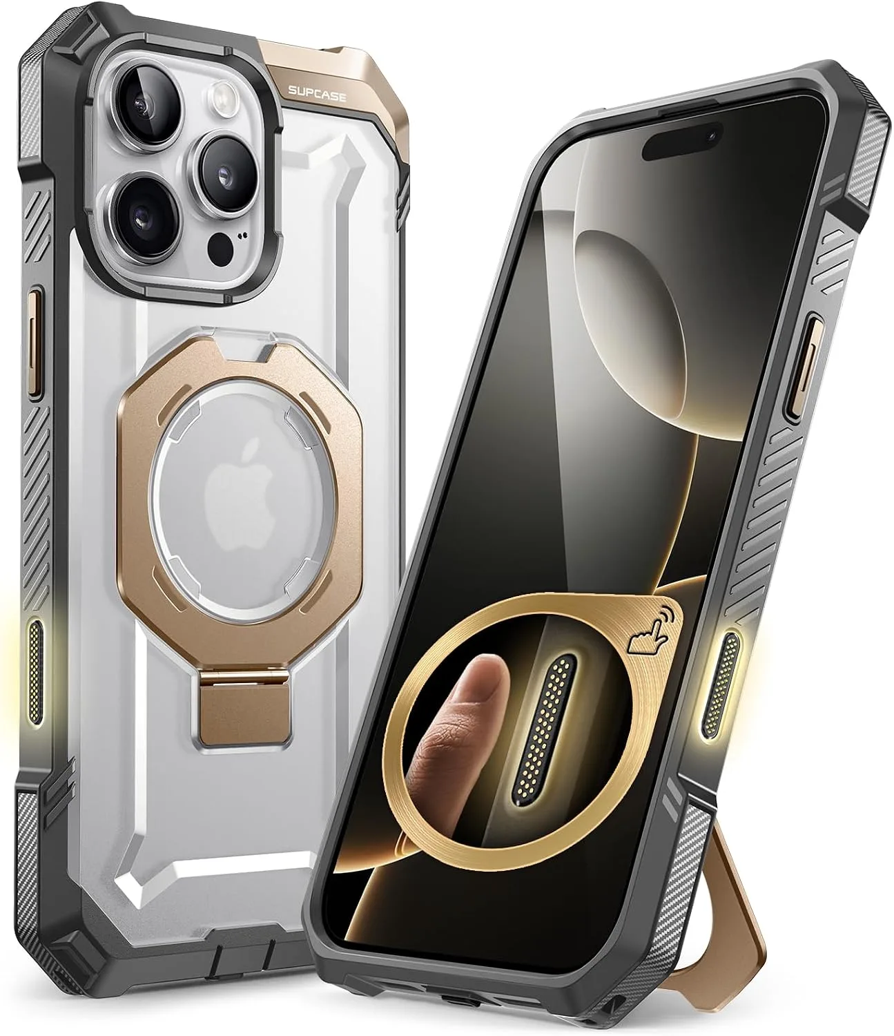 SUPCASE for iPhone 16 Pro Case with Camera Control Capture Button, Gold