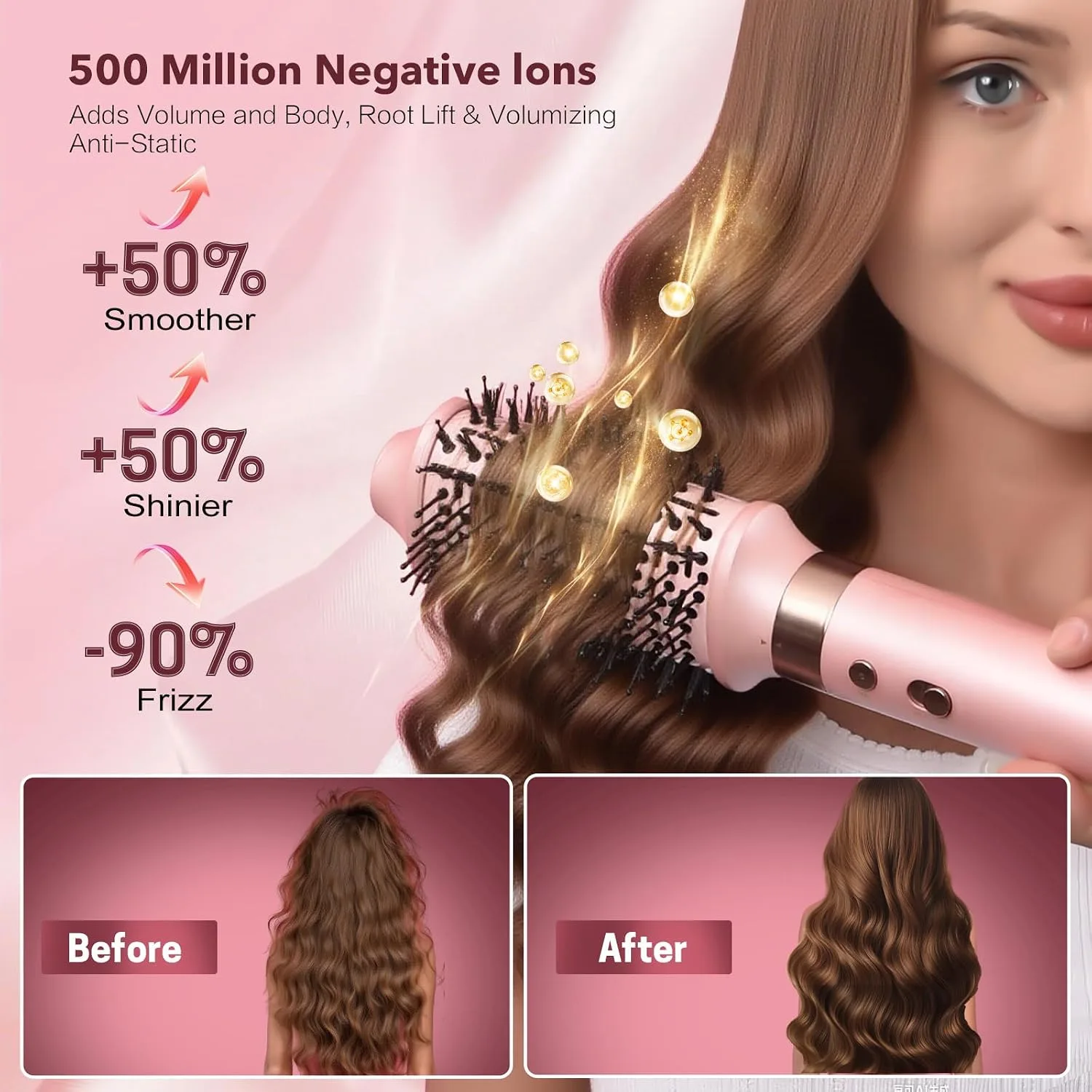 Mythsight StyleVibe Dual Voltage 6-in-1 Air Styler, Auto Wrap Curls (L/R)