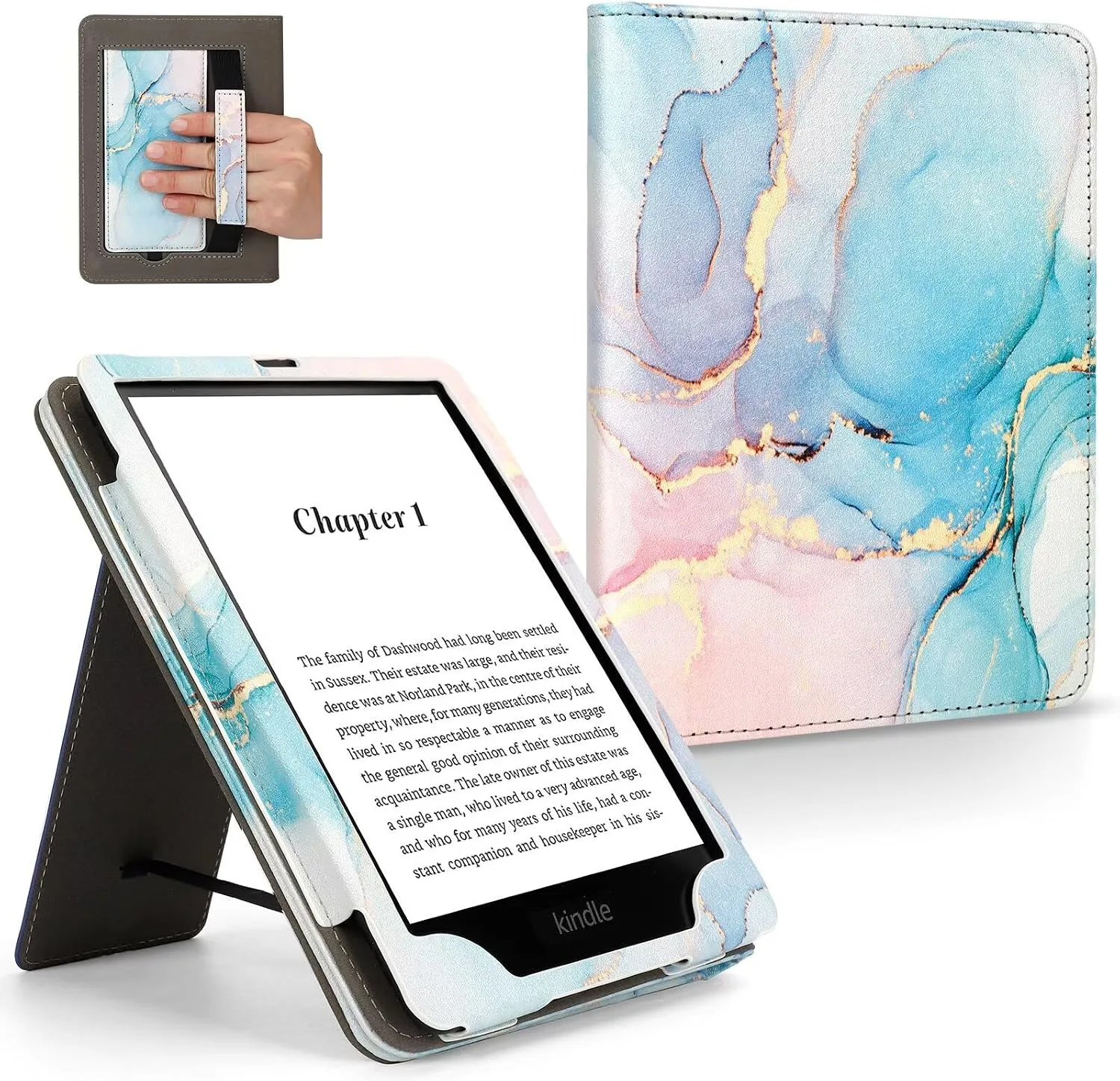 Case for 6" Kindle Paperwhite (10th/7th/6th/5th Generation), Color Marble