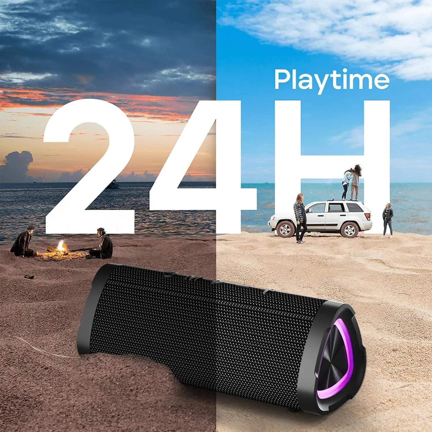 Vanzon Bluetooth Speakers, IPX7 Waterproof Portable Wireless Speaker