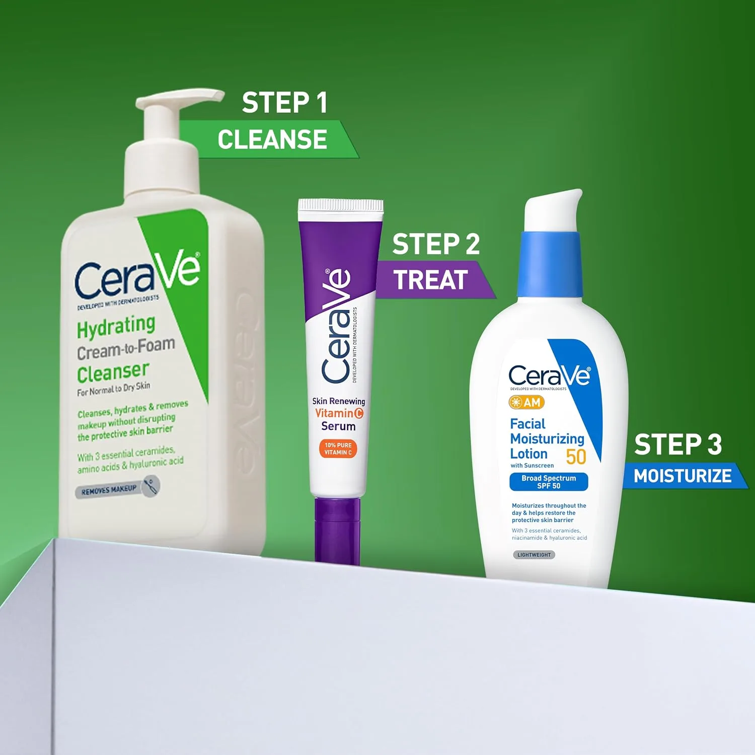 CeraVe Hydrating Cream To Foam Cleanser, Gentle Face Cleanser, 19oz
