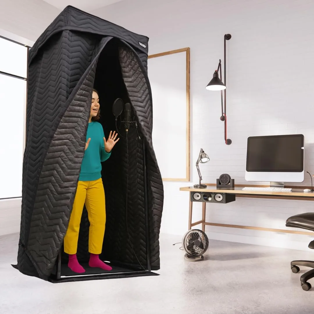 XL Portable Vocal Booth for Recording, Home Studio Booth for Voiceover