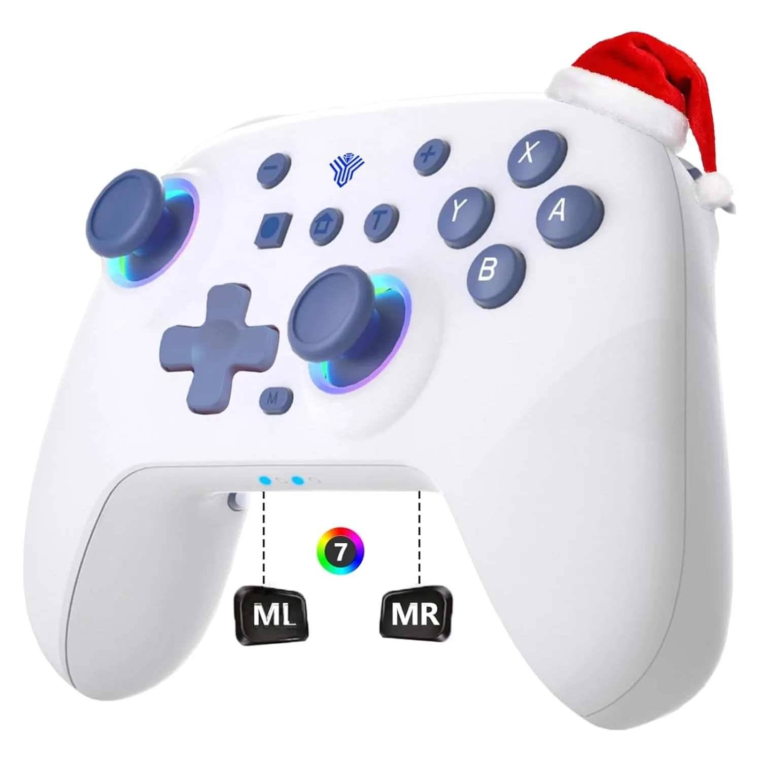 Mando Szyuyu Switch Pro inalámbrico con luces LED para Nintendo Switch, Switch OLED, Switch Lite y PC