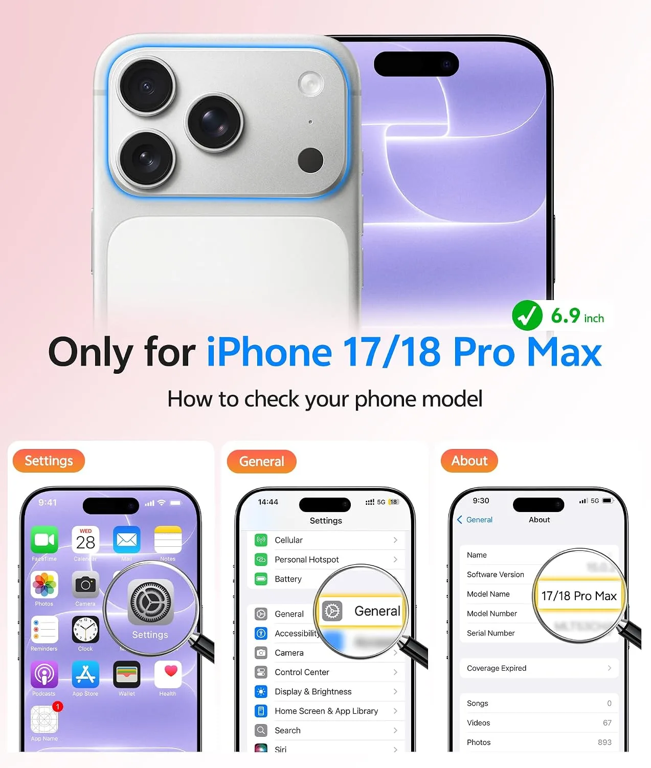 FNTCASE for iPhone 18 Pro Max / 17 Pro Max Case, Fit for Magsafe