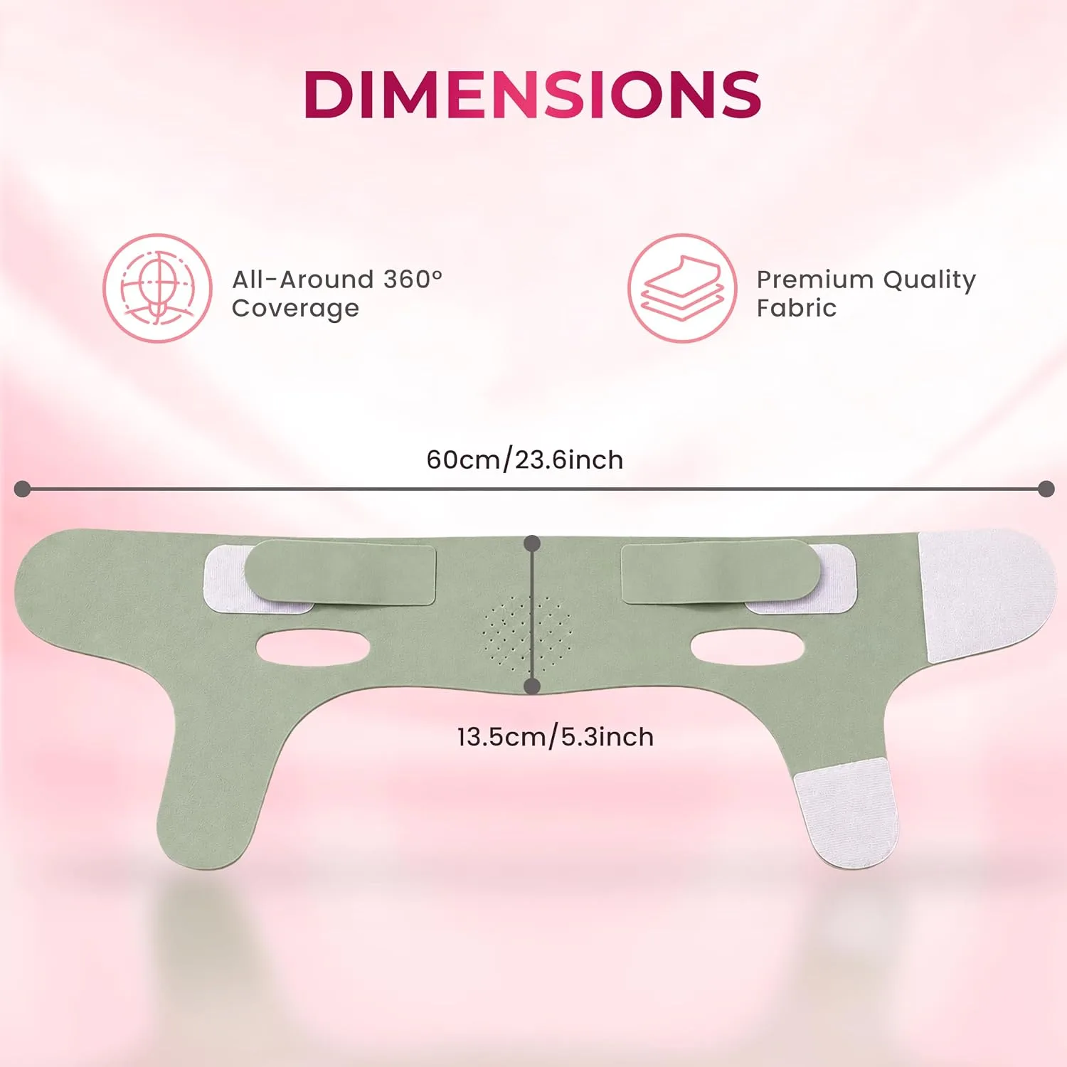 V-Line Chin Up Mask – V Shaped Face lift mask for Double Chin Reducer, Jawline Shaper Chin Strap for Sleeping Adjustable Face Slimmer for Women