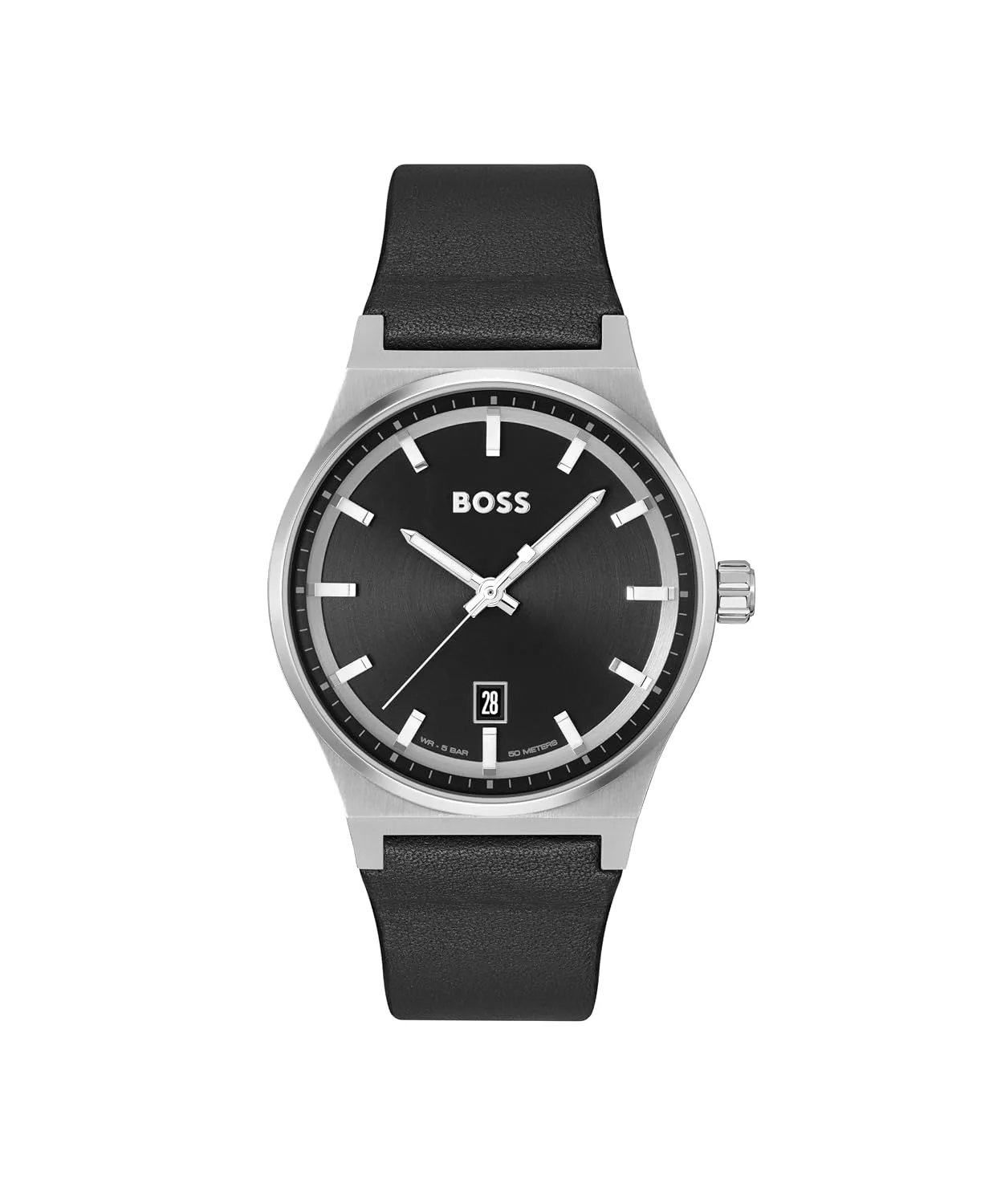 BOSS Candor Men's Quartz Watch with Date Indicator, Water Resistant up to 50 Meters 5ATM - Gift for Him