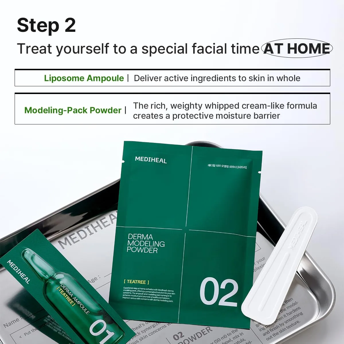 MEDIHEAL Teatree Derma Modeling Pack (Pack of 1), Rapid Cooling