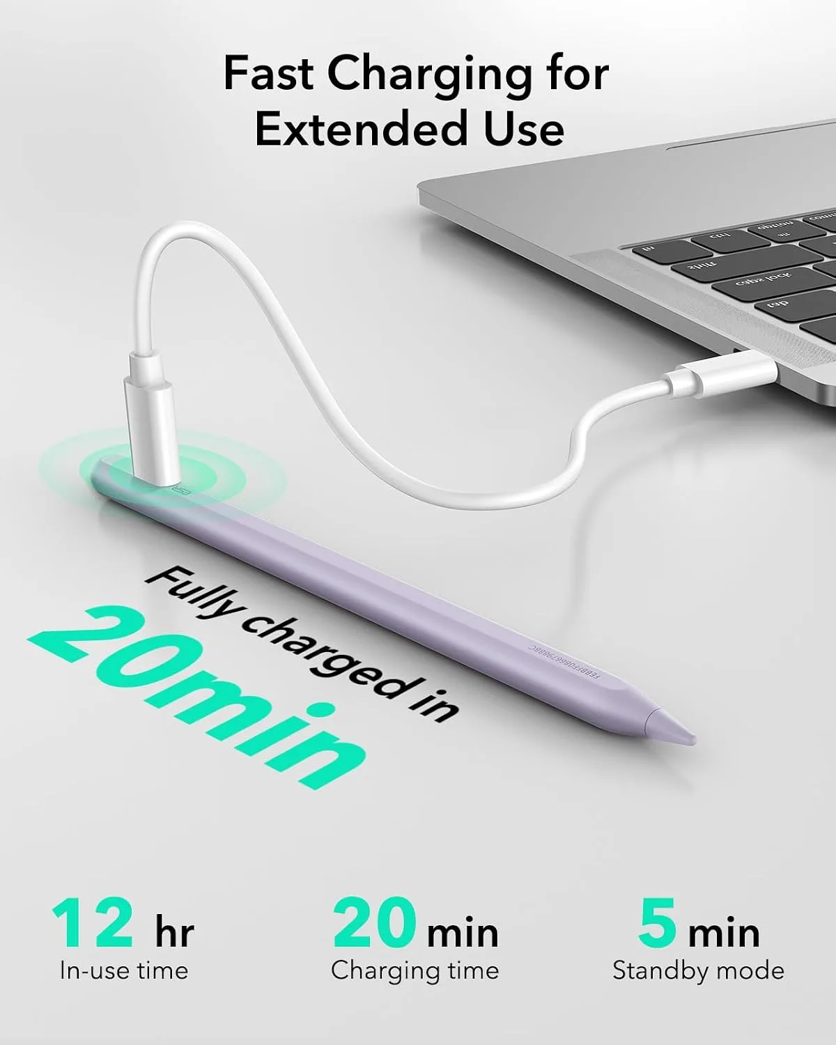 ESR Geo Digital iPad Pencil for iPad 2018-2026, Find My, Easy Shortcuts