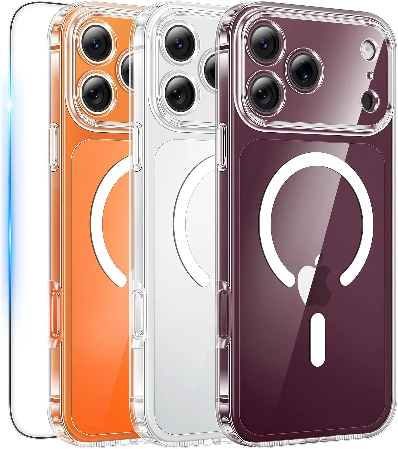 FNTCASE Magnetic for iPhone 18 Pro Max Case/17 Pro Max Case, Clear