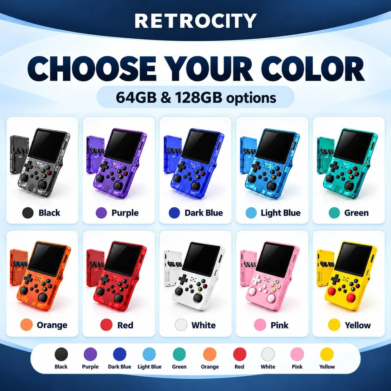RETROCITY Handheld Game Console, 3.5-Inch Screen, Open-Source Gaming System