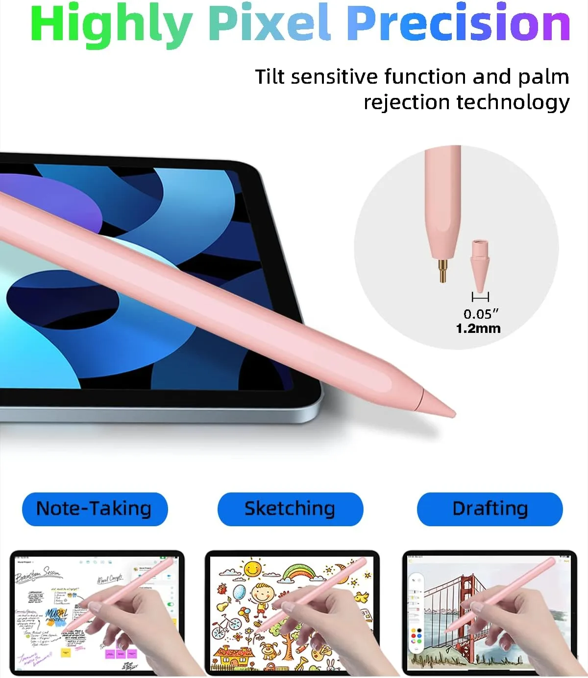 Gnanlen Pencil 2nd Generation with Magnetic Wireless Charging, Same as Pencil 2nd Generation