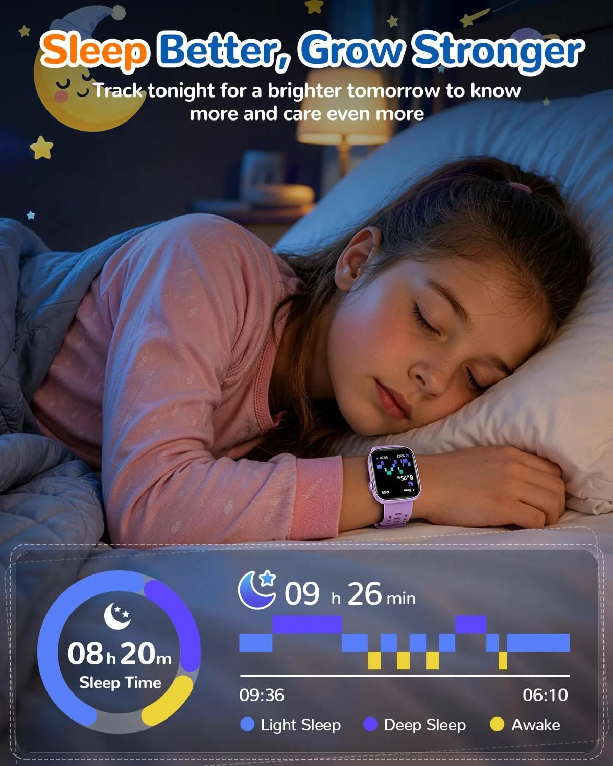 Smart Watch for Kids No Phone Need, Fitness Tracker Watch Puzzle Game 2Band