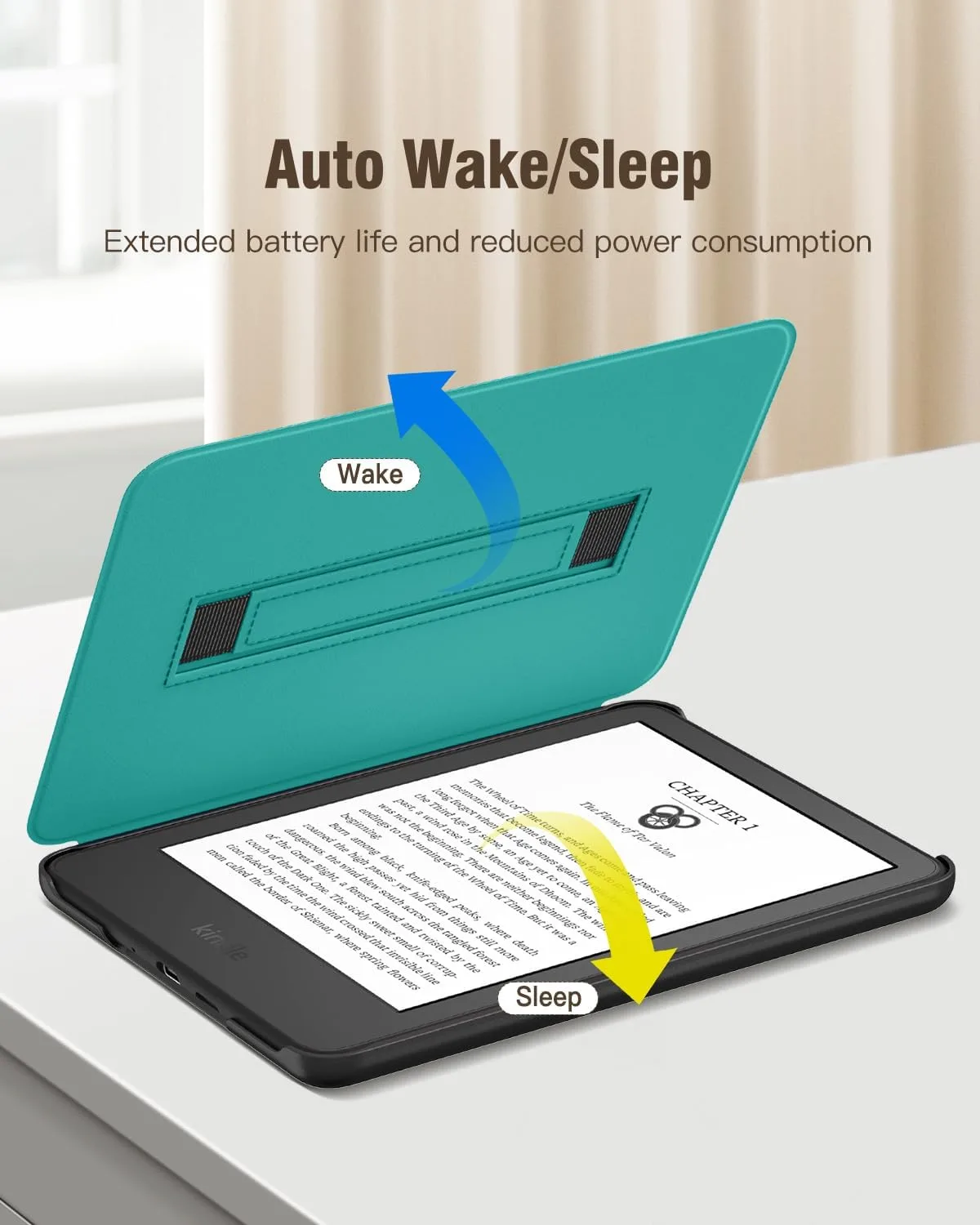 MoKo Case for 6" Kindle (11th Generation-2024/2022 Release), Jade Green