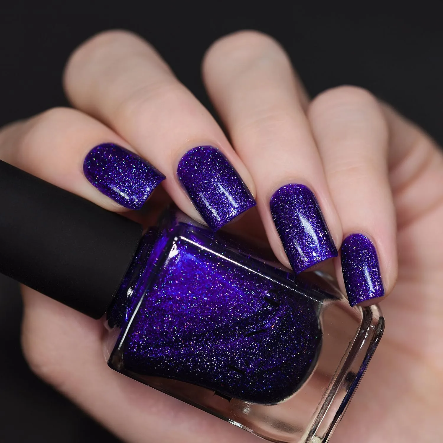 ILNP Downpour - Bold Indigo Blue Holographic Nail Polish