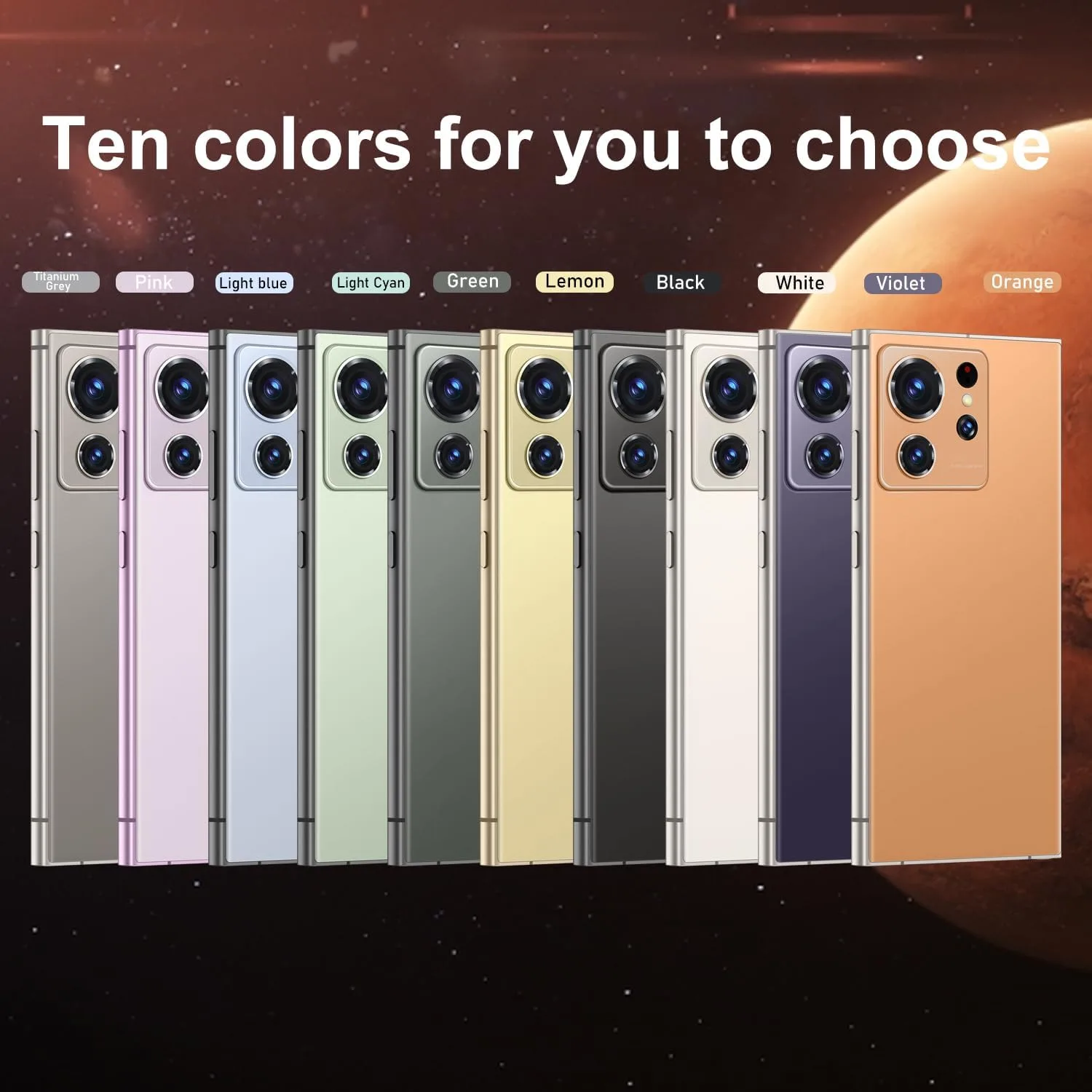 C24 Ultra Unlocked Cell Phones Smartphone with Built-in Pen 8+256GB Android 13 Phones 6.8" HD Screen Dual SIM 108MP+48MP Camera (Grey)