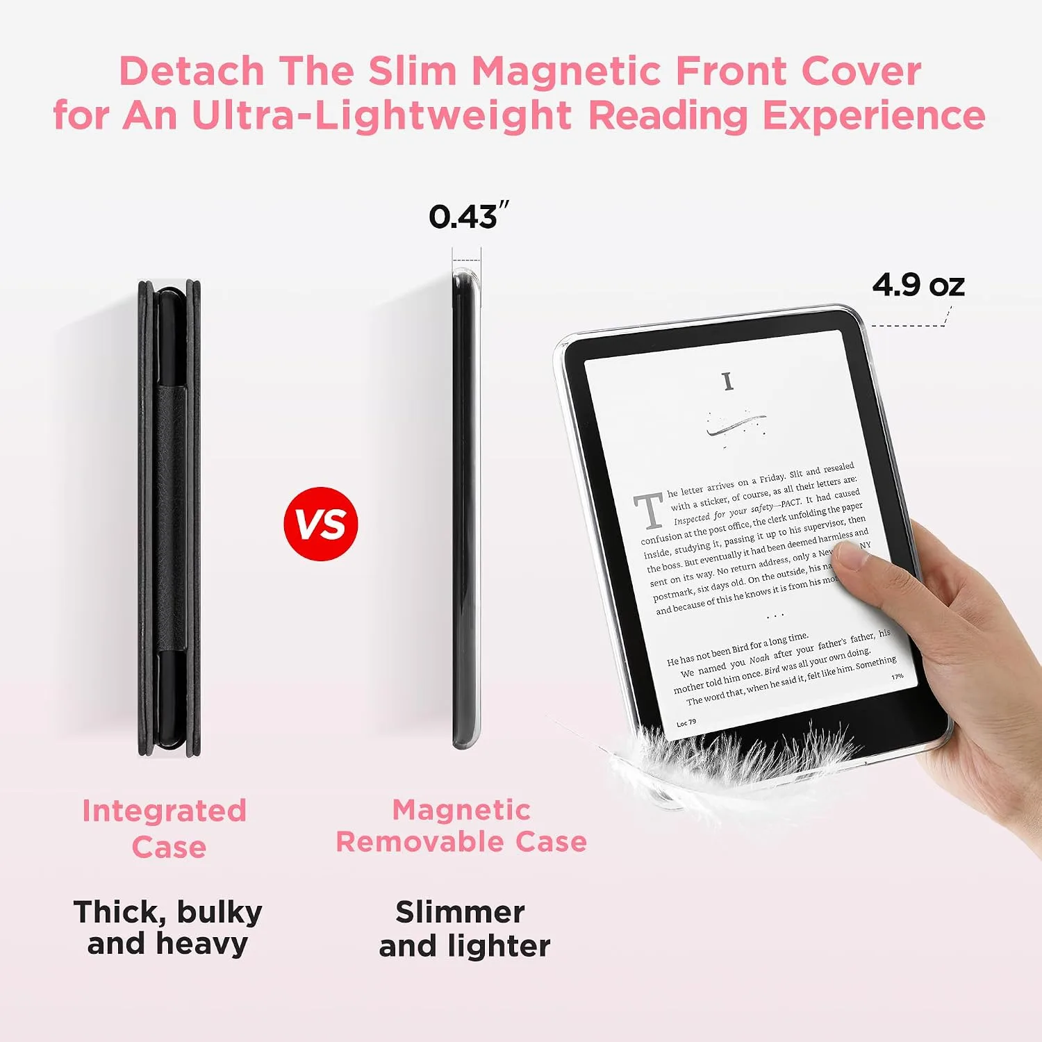 SESENSE Magnetic Case for 7'' Kindle Paperwhite 12th Gen 2024 & Colorsoft
