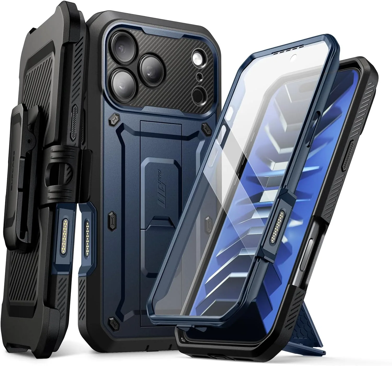SUPCASE for iPhone 18 Pro Case / 17 Pro Case with Belt Clip, Azure