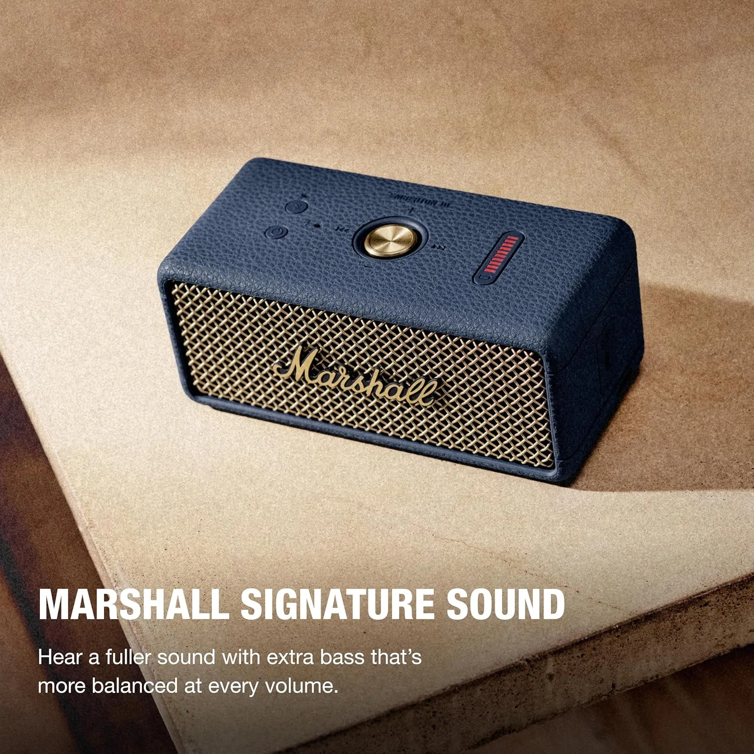 Marshall Emberton III Portable Bluetooth Waterproof Speaker - Midnight Blue