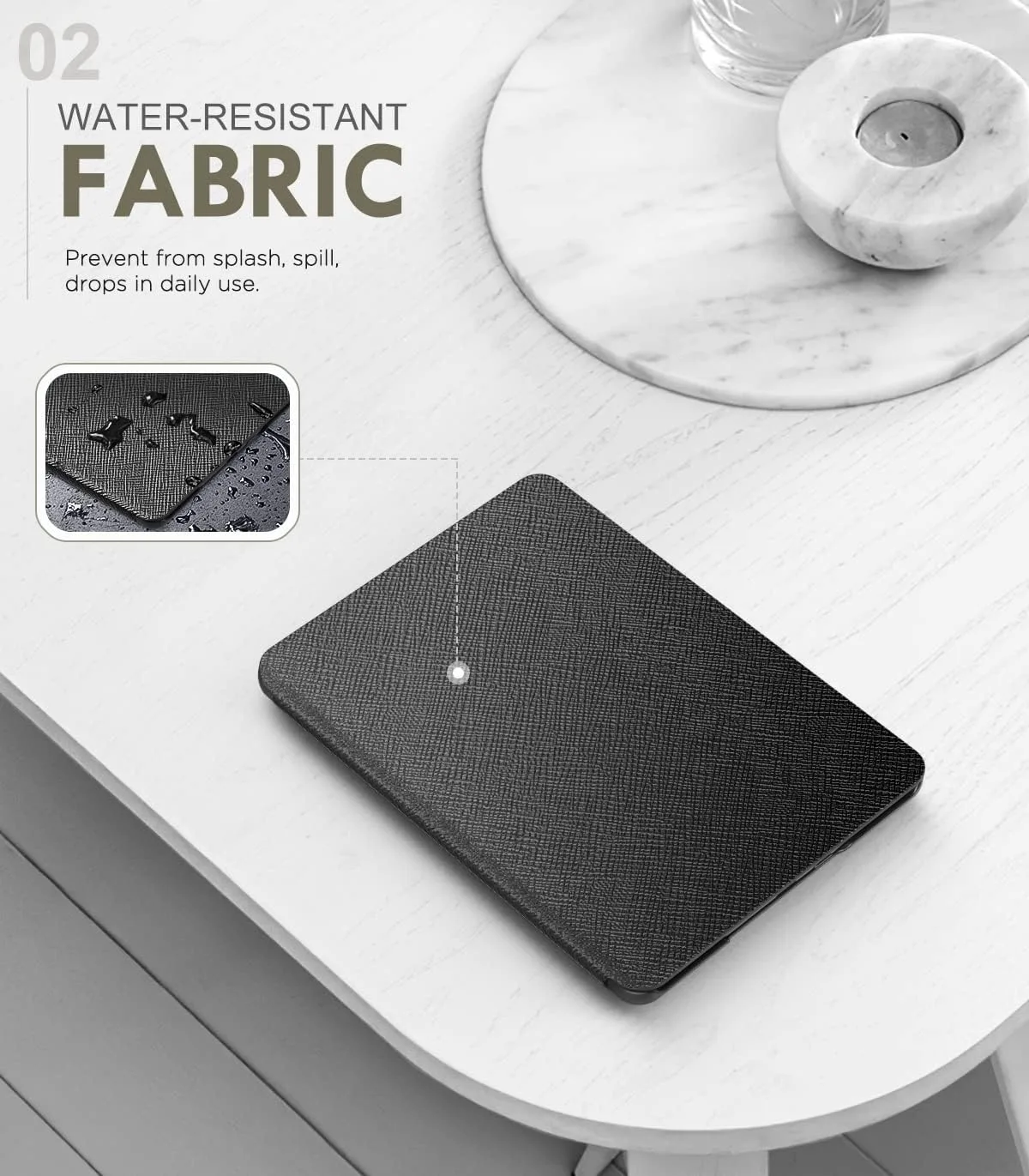 Moko Case for 7" Kindle Paperwhite 12th Gen 2024/Colorsoft, Black