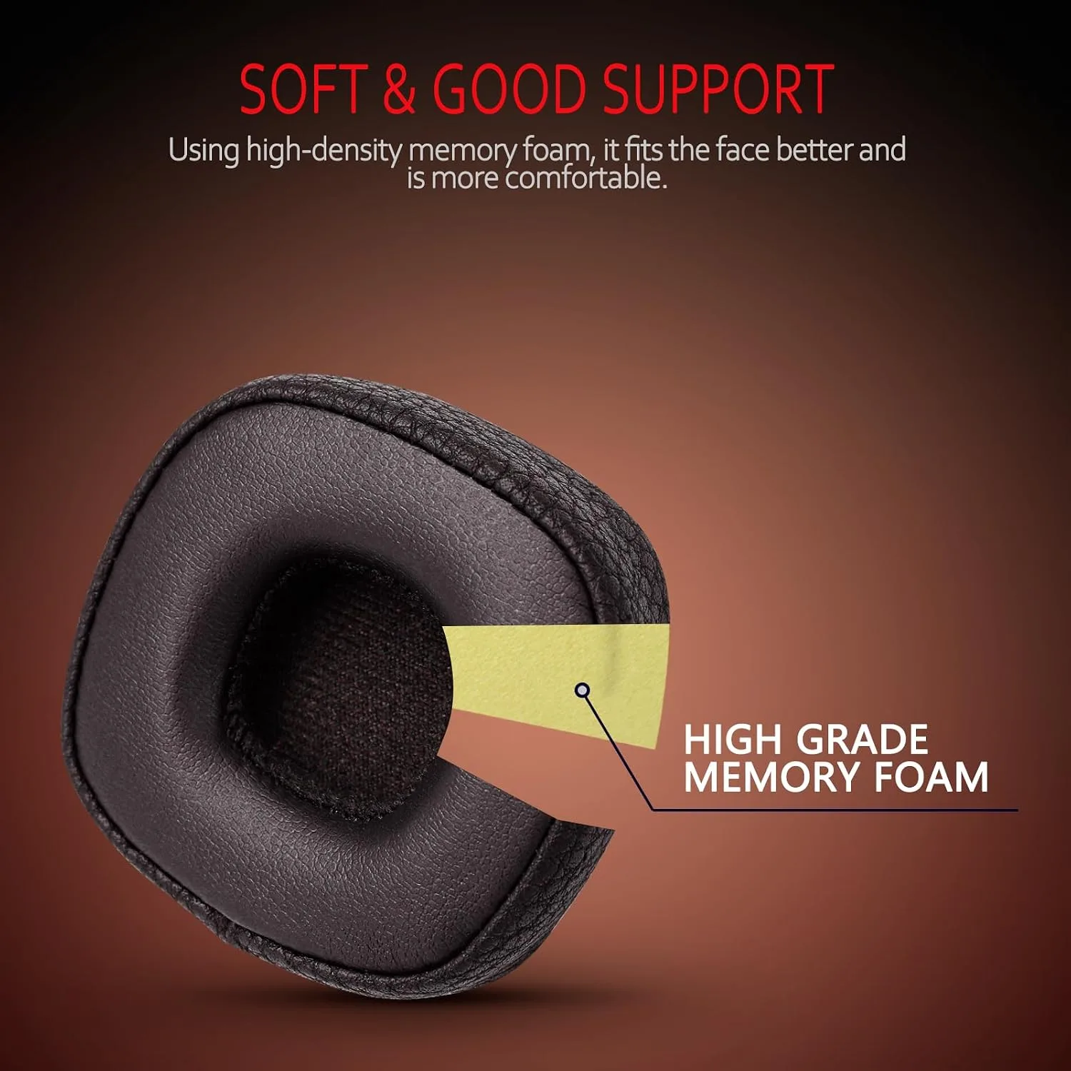 Krone Kalpasmos Marshall Major III/IV Replacement Ear Pads, Leather, Brown