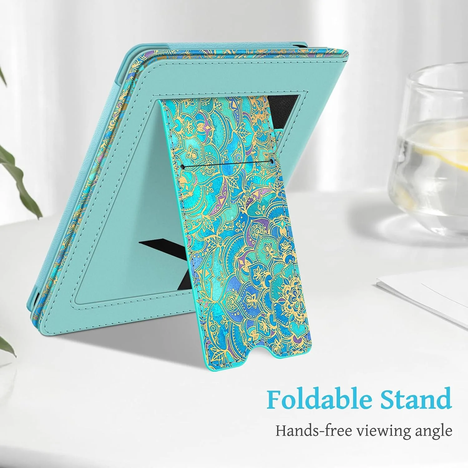 Fintie Stand Case for 6" Kindle 11th Generation 2024/2022, Shades of Blue