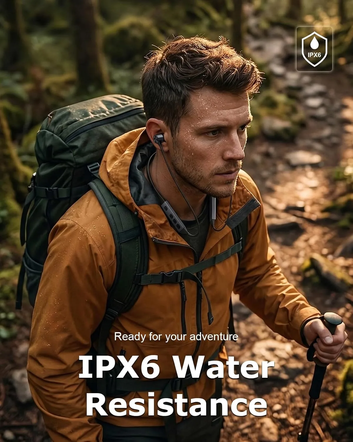 Neckband Bluetooth Headphones with Qualcomm® aptX-HD, 70H Wireless Earbuds