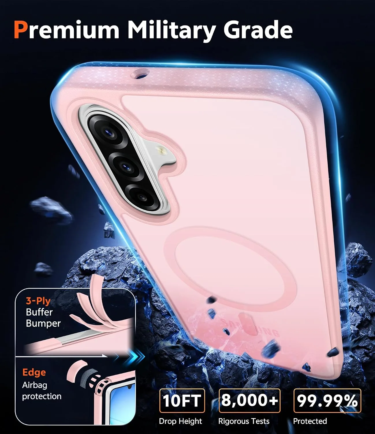 FNTCASE for Galaxy A17-5G Phone Case Samsung Galaxy A16 Clear Phonecase