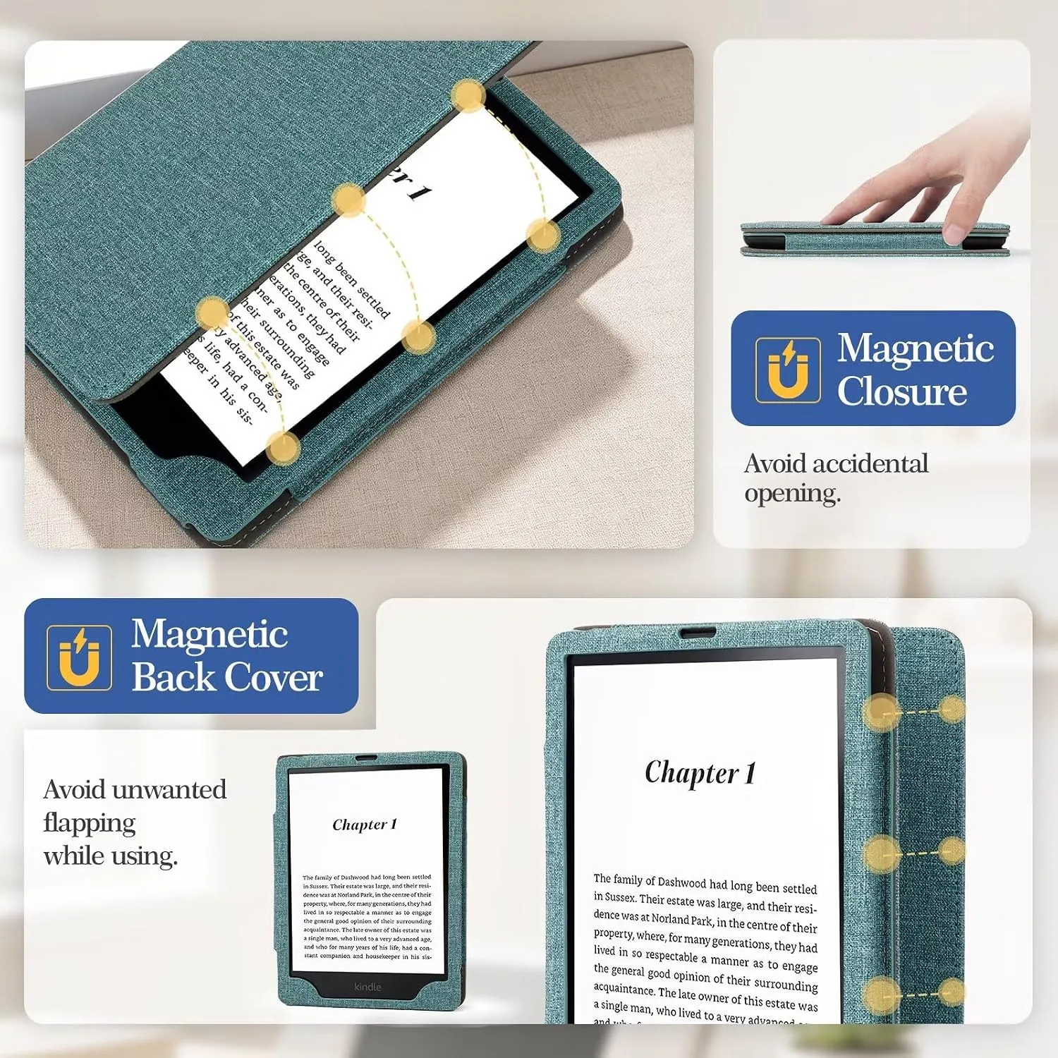 Case for 7"/6.8" Kindle Paperwhite 12/11th Generation 2024 2021
