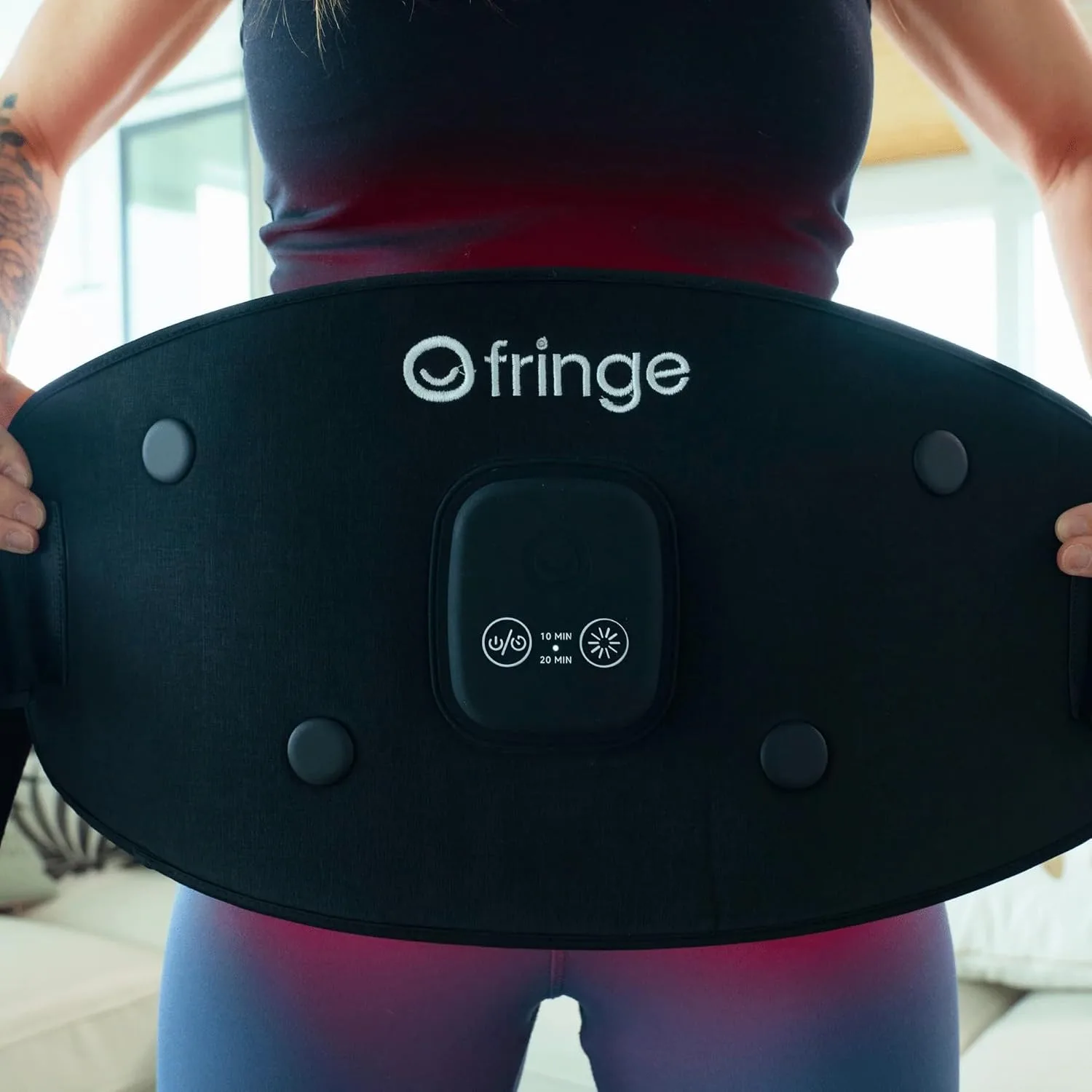 Fringe Red Light Therapy Abdominal Belt, 660, 850 & 1050nm, 405 LED