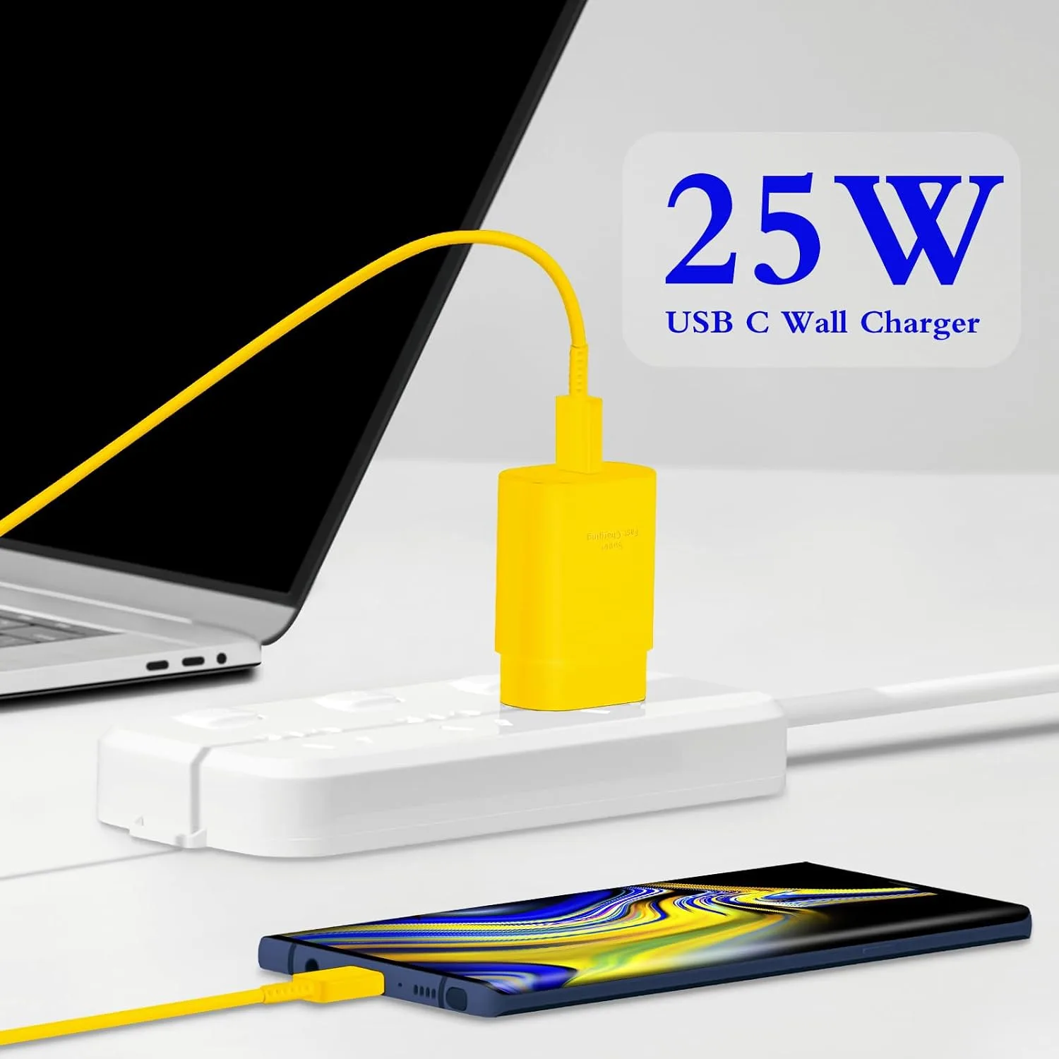 Type C Charger Fast Charging 2-Pack 25W Long 6FT USB C Cable