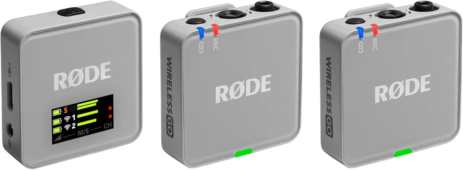 RØDE Wireless GO (Gen 3) Compact Wireless Microphone, 32-Bit Float, Stone
