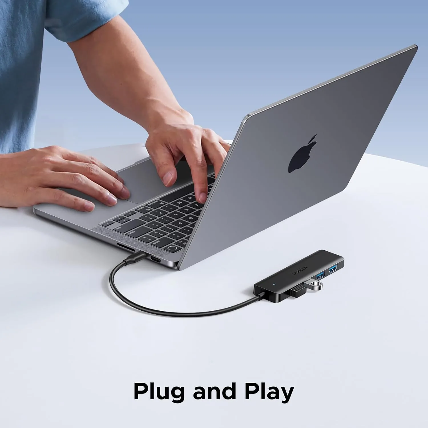 UGREEN USB C Hub, 4 Ports USB A Splitter Ultra-Slim USB Expander, 0.5 ft