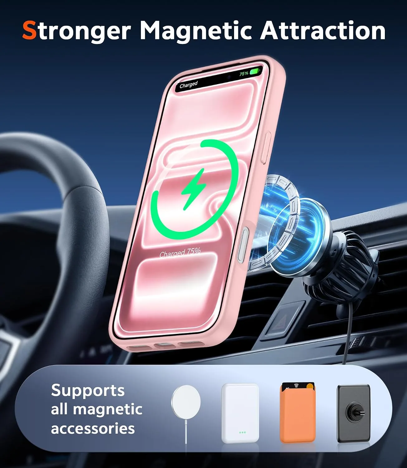 FNTCASE for iPhone 18 Pro Case / 17 Pro Case Matte with Screen Protector