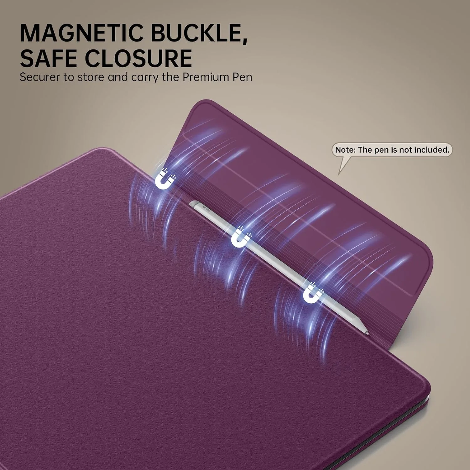 MoKo Magnetic Case for 11" Kindle Scribe 3rd & Colorsoft 1st,Viola