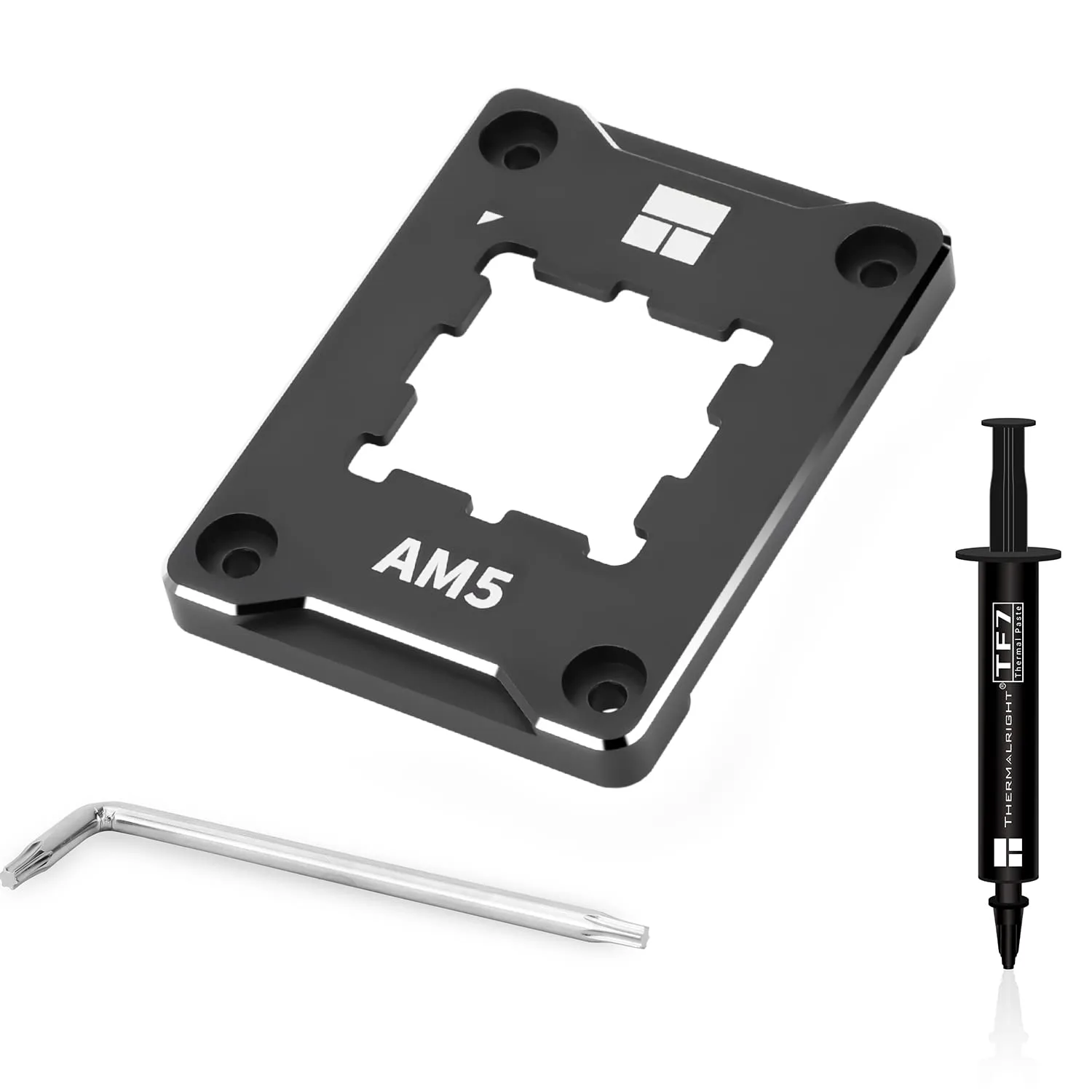 Thermalright ASF-Black AM5 CPU Holder, Corrective Anti-Bending Fixing Frame, Full-Fit Fixed Non-Marking Mounter, AM5 Anti-Bending Contact Frame, CPU Cooler Standard