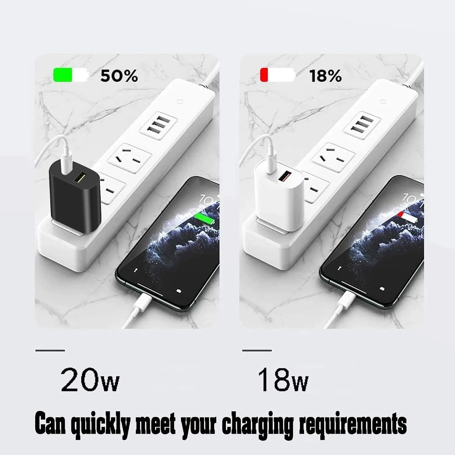 4 Pack USB C Charger Block, Dual Port Type C Wall Charger Fast Charging