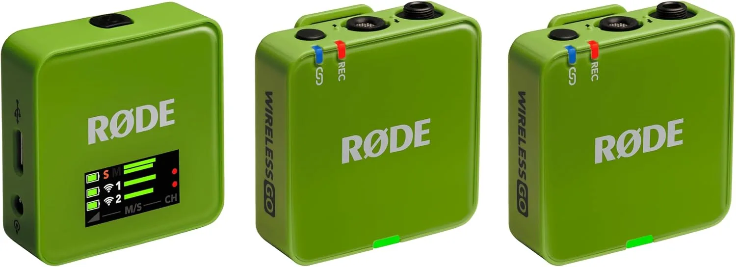RØDE Wireless GO (Gen 3) Compact Wireless Microphone, 32-Bit Float, Green