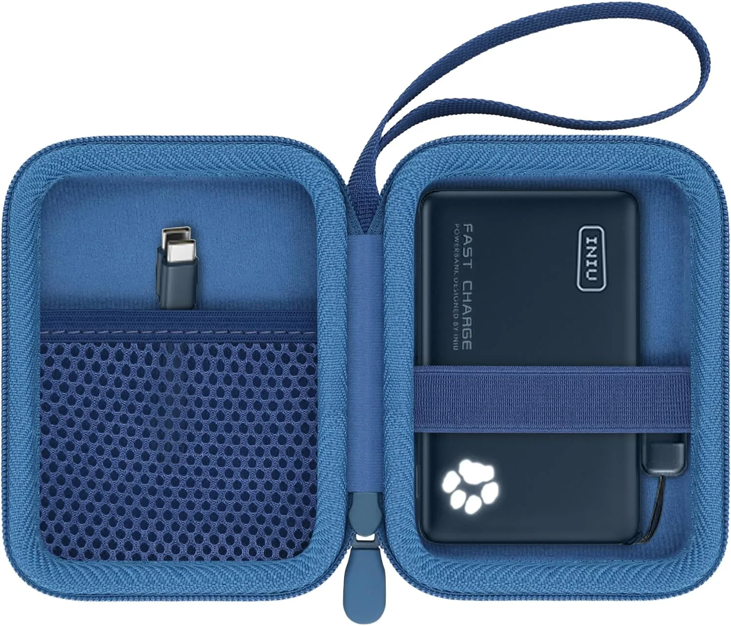 khanka Hard Protective Case for INIU 45W Fast Charging Charger,Blue