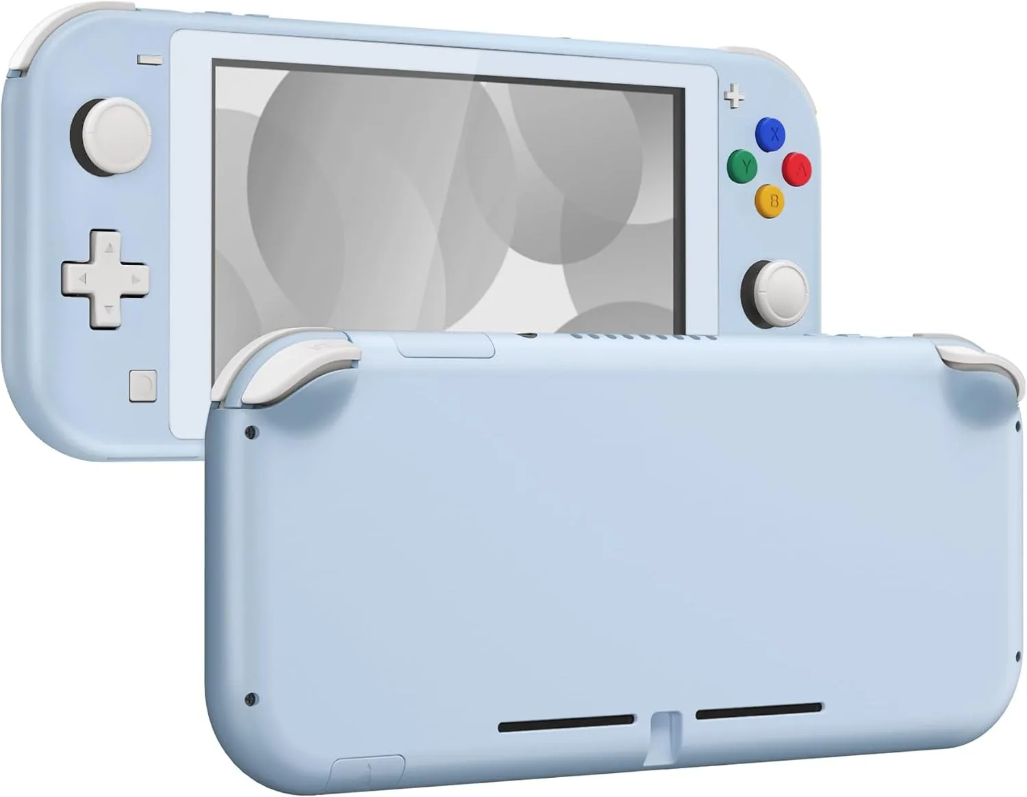 eXtremeRate Sky Blue DIY Replacement Shell for Nintendo Switch Lite, NSL Handheld Controller Housing w/Screen Protector, Custom Case Cover for Nintendo Switch Lite