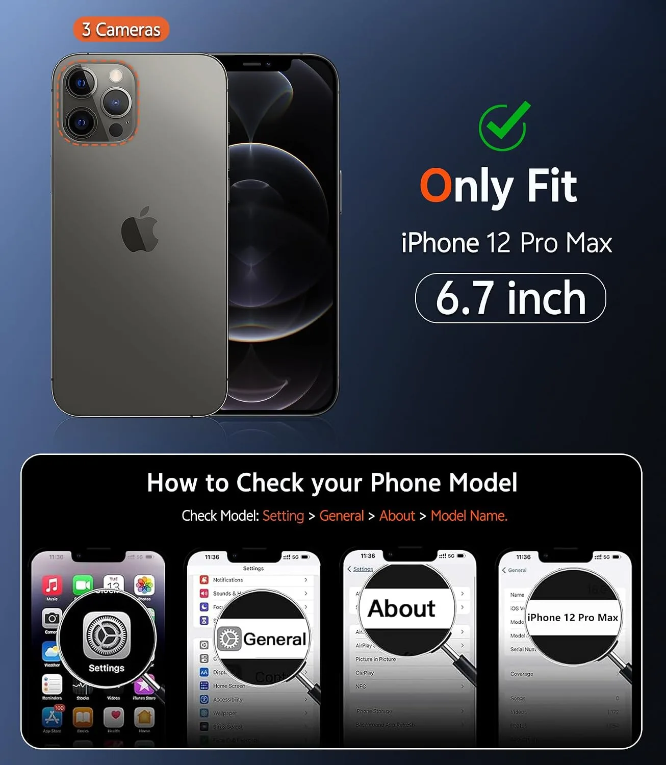 FNTCASE for iPhone 12 Pro-Max Case Compatible with Magsafe Matte Phonecase