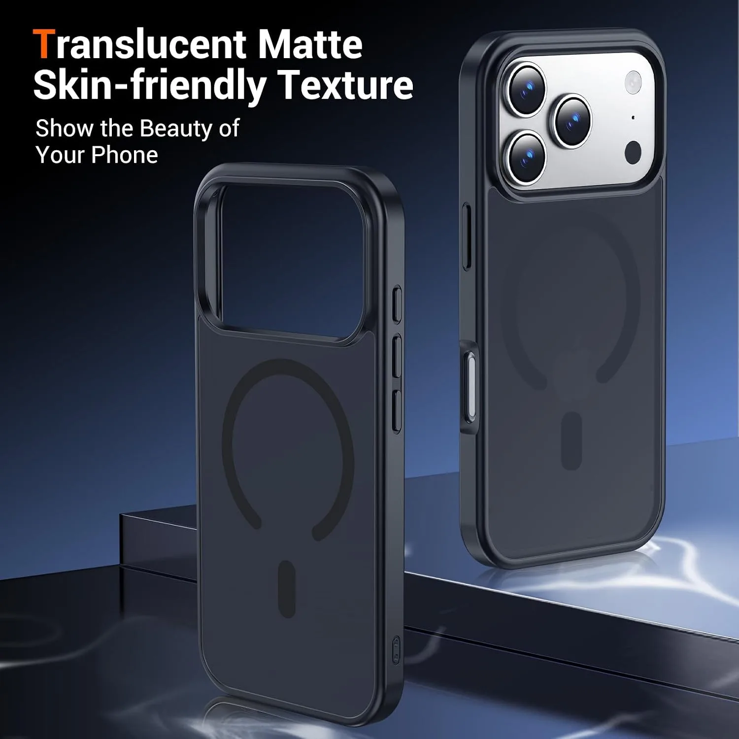 Temdan for iPhone 18 Pro Case/iPhone 17 Pro Case Black