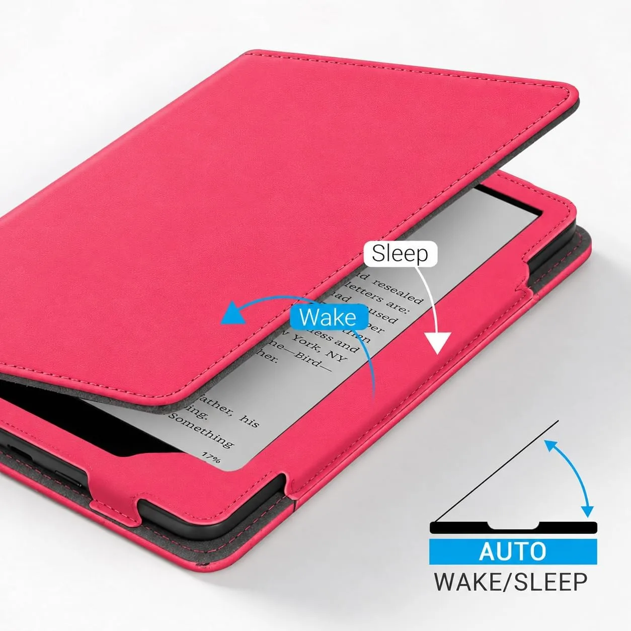 CoBak 6 Inch Case with Stand, not for iPad(A0J28), Raspberry