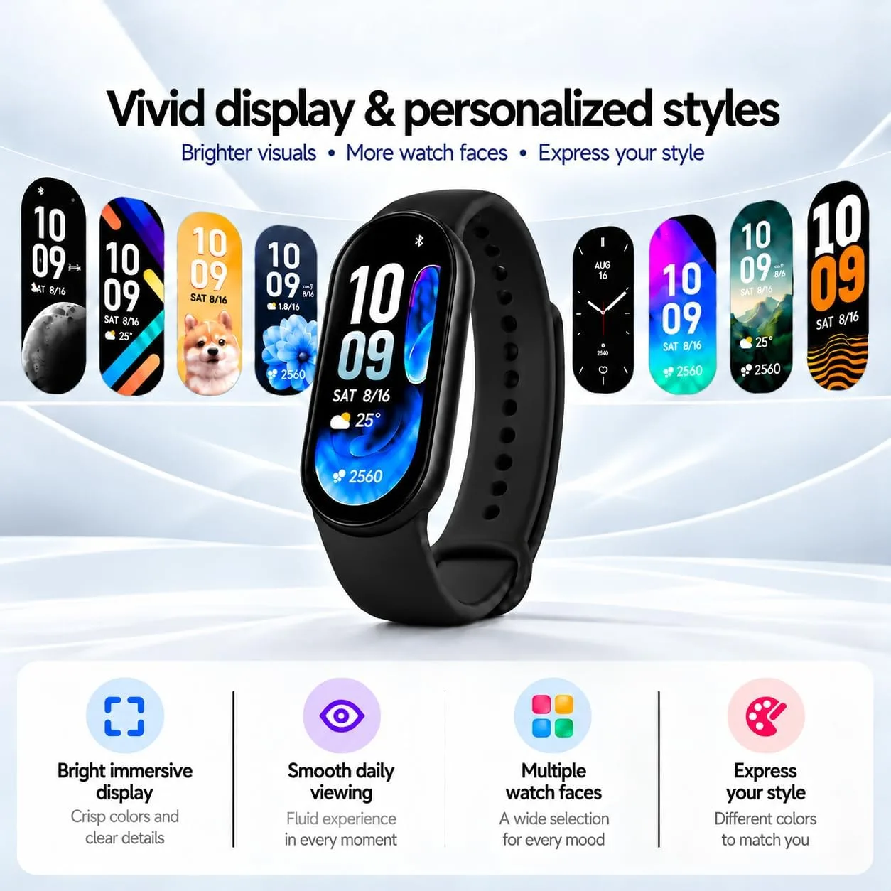 Xiaomi Smart Band 11 (2026) Fitness Tracker Black, 1.72" AMOLED Screen, 5ATM Waterproof, Heart Rate & SpO2Monitor, Sleep HRV, 150+ Sports Modes, 21-Day Battery, Android & iOS Compatible