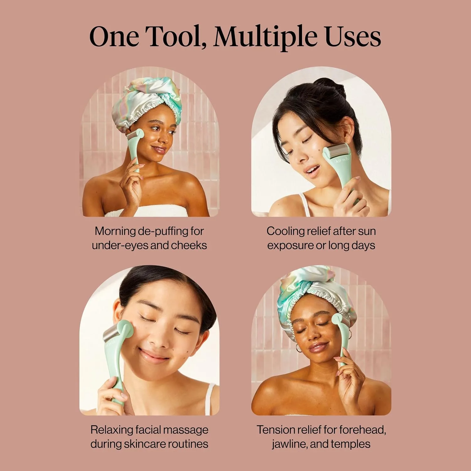 Kitsch Ice Roller for Face – Cooling Face Rollers for Women & Men - Mint