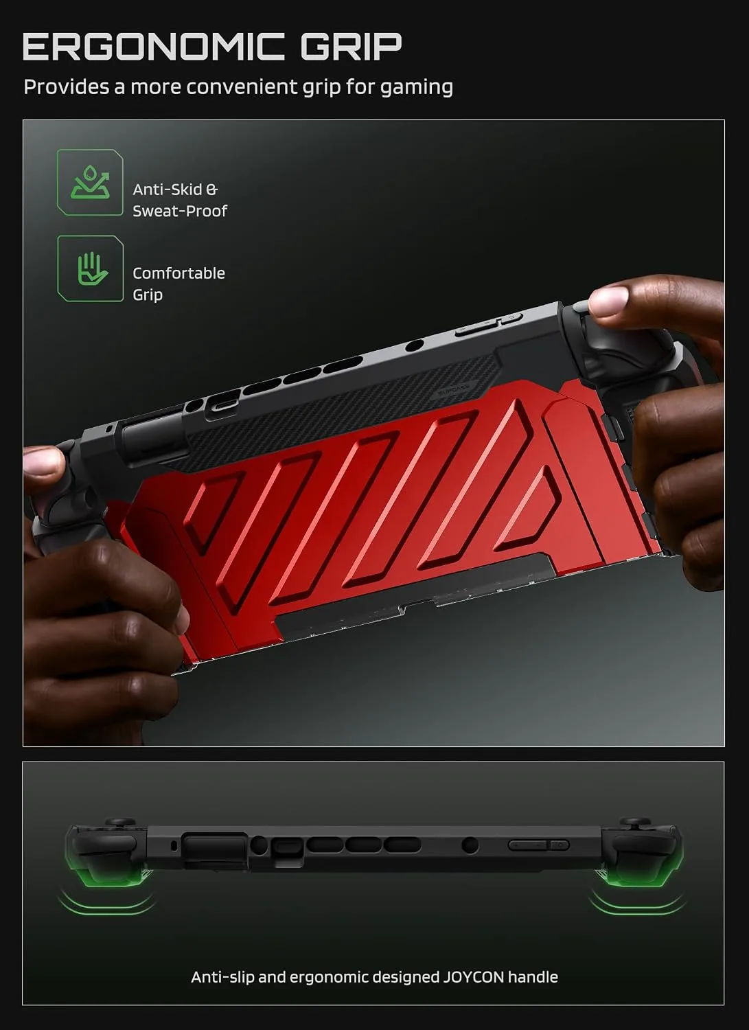SUPCASE for Nintendo Switch 2 Case 2025, Joy Con Remove Friendly, Red